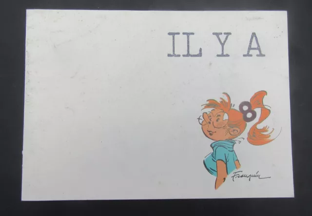 Franquin Il Y A  Petite Brochure Carte De Voeux 88 Dupuis Gaston En Vedette Be