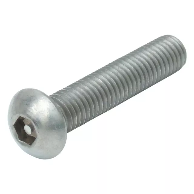 M6 M8 Hex Pin Socket Button Security Screw A2 Stainless Steel Bolt ANTI TAMPER