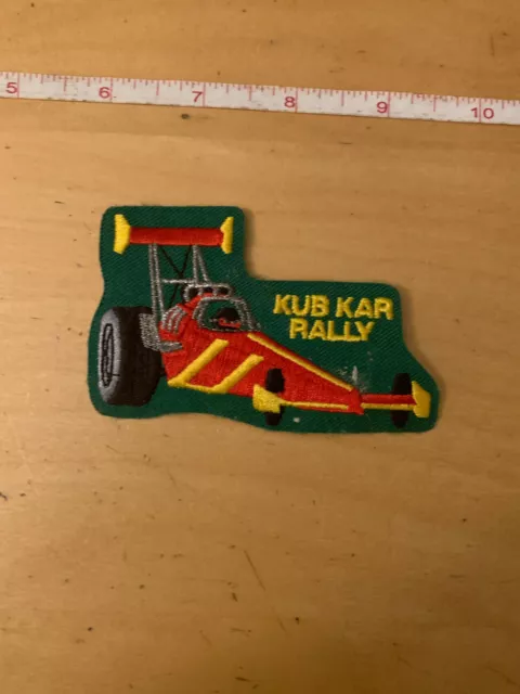 Kub Kar Rally Drag Racing Patch + Kub Kar Desiner Button [B1]