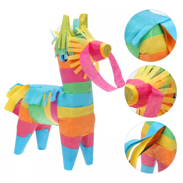 Mini Horse Unicorn Pinata Rainbow Cinco de Mayo Party Supplies