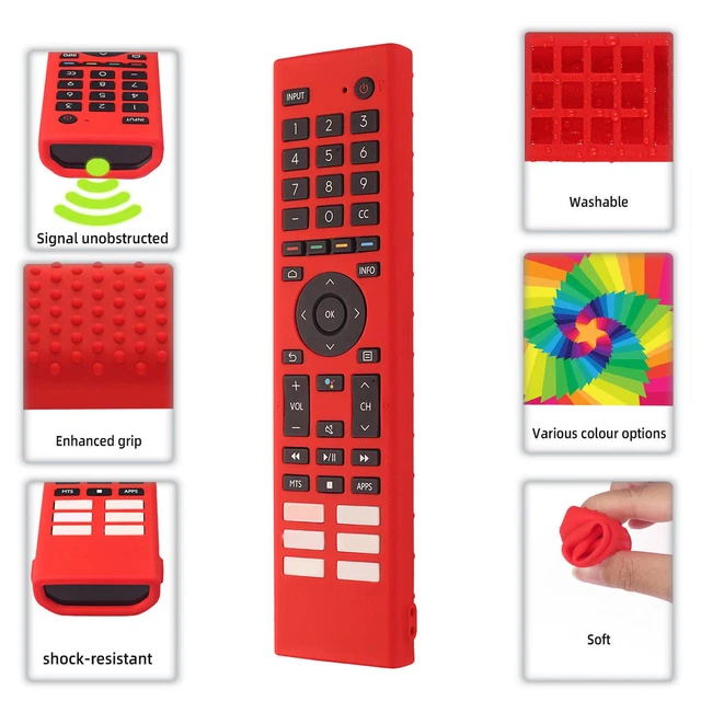 Custodia in silicone per Hisense cover Smart TV luminosa antiurto lavabile robusta