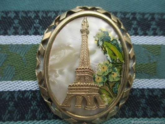 Broche Ancienne Bakélite Noire Et Jet - Années 20-30 - Bijou Vintage Occasion