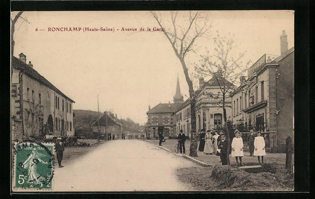 CPA Ronchamp, Avenue de la Gare