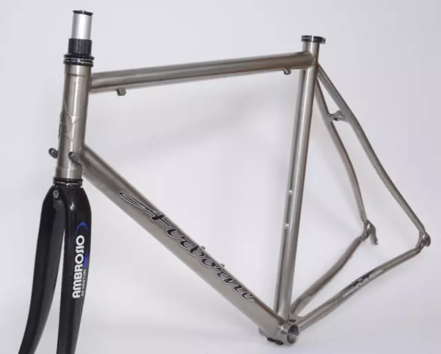 Airborne Lancer Titanium Road Bike Frame 55cm Ambrosio Forks (AB1)