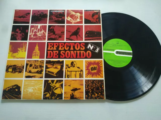 Efectos de Sonido N 3 Barco Lancha Chalupa Batallas 1981 - LP Vinilo 12" VG/VG