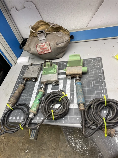Lot 3 McElroy MMI-214501 Pipe Fusion Iron Plate Heater 800W 120VAC bag (ttrz2