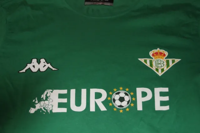 Camiseta Del Real Betis De Su Clasificacion En La Champions League Kappa T/L 3