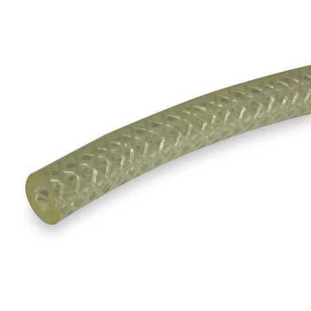Tygon Azy02038 Tubing,Braided,Poly,1/2 In,Clear