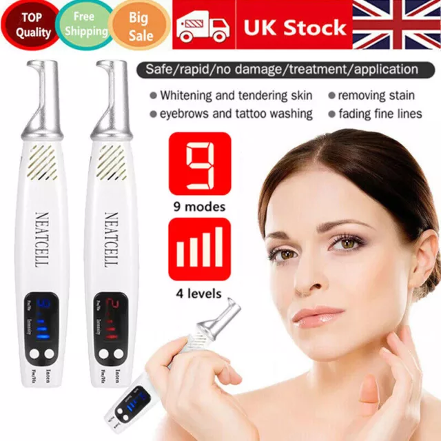 Picosecond Laser Tattoo Pin Removal Pen for Mole ACNE SCAR DARK Blue/Red Light