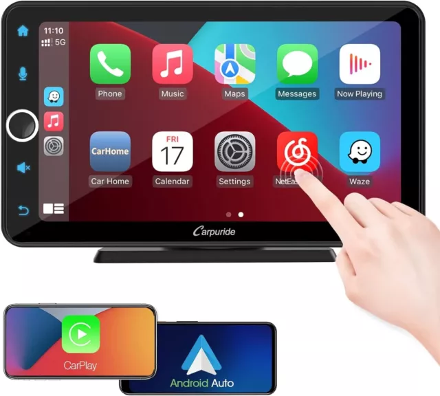 Carpuride 706 Wireless Apple Carplay & Android Auto, 7 Inch HD IPS Touchscreen C