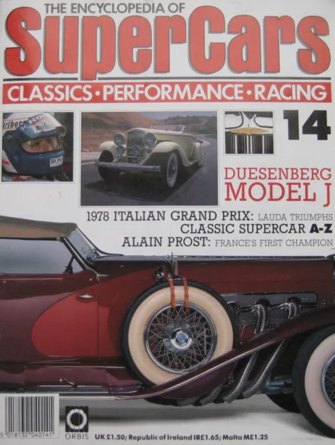 SUPERCARS Orbis magazine Issue 14 Featuring Duesenberg Model J cutaway drawing