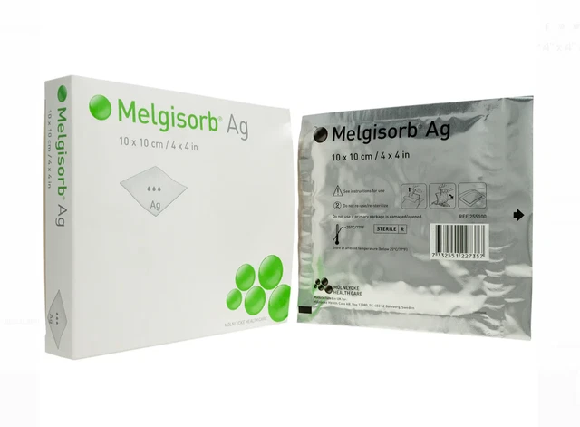 Melgisorb® Ag 4 X 4 Inch Silver Calcium Alginate Dressing   - 255100