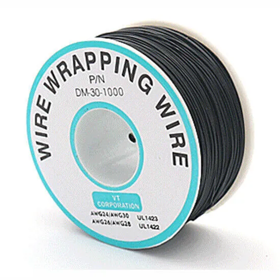 820ft 30AWG Wrapping Wire Insulated Silver Plated Single Core Copper PCB/OK Wire