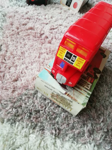 Vintage NFIC 3054 Routemaster Double Decker Bus, Friction Drive, Boxed, c 1960's 3