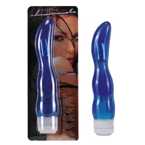 Vibromasseur Showermate en silicone - bleu prix en baisse