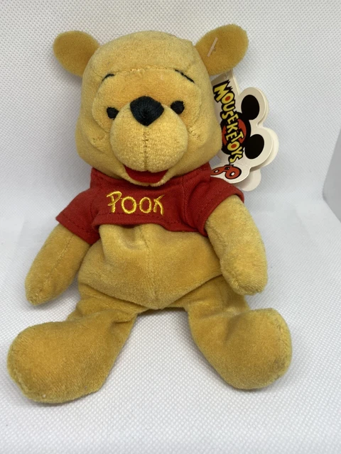 Winnie the Pooh plush Collectible Vintage Disney Mouseketoys 8' Bean bag w/ tags
