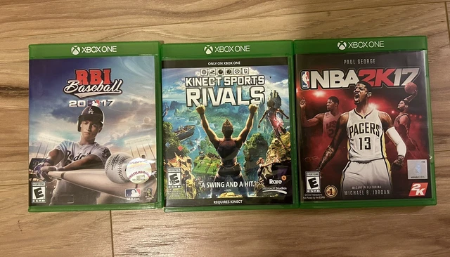 xbox one kinect sports rivals rbi base ball and nb2k17 Video Game Lot 3 Games