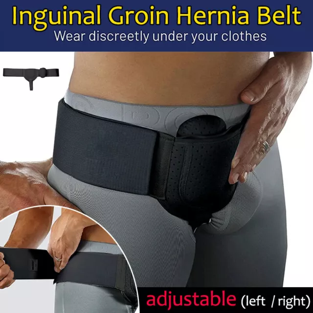 BLACK HERNIA SUPPORT Belt Pad underwear & Boxers with Pockets Right or Left  UK £6.99 - PicClick UK