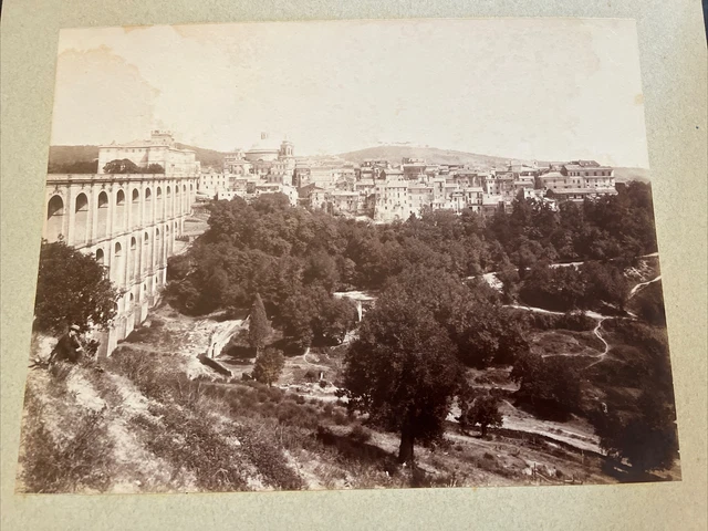 Ariccia, Castelli Romani Monte Albano Grande Foto Su Cartone, mm.20x25