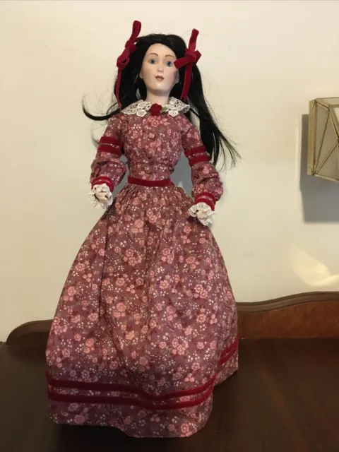 Beth From Little Women Franklin Mint Heirloom Victorian Porcelain Doll
