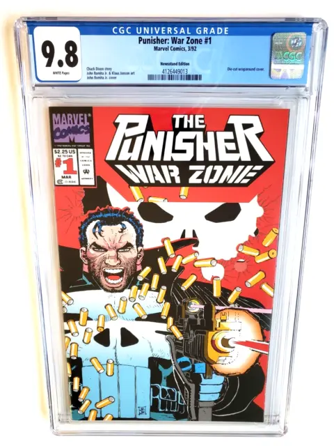 Punisher: War Zone #1 Cgc 9.8 +Ultra-Rare Newsstand Variant+ 1992 [A]