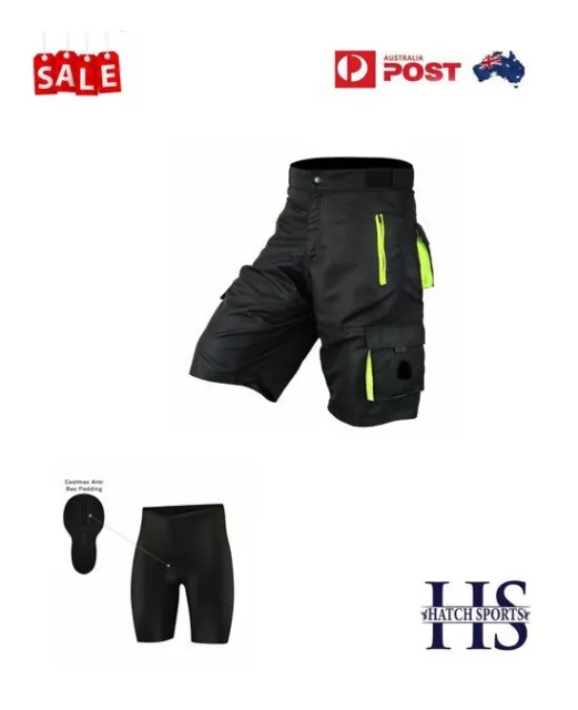 MTB Off Road Cycling Shorts With Padded Inner Baggy Short Mountain Bike shorts