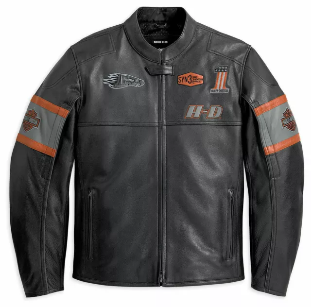 Herren Harley Davidson Screaming Eagle Motorrad Motorrad Rindsleder Jacke