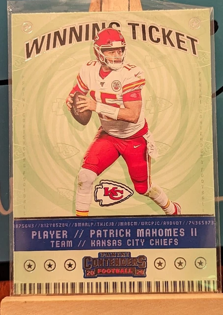 2020 Panini Contenders - Winning Ticket #WT1 Patrick Mahomes II