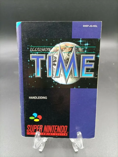 Super Nintendo Illusion Of Time Notice HOL