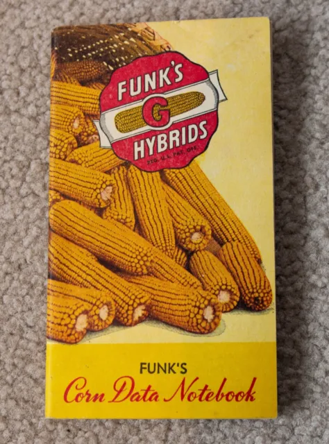 Vintage Funk’s Hybrids Corn Data Notebook from 1945 - Bloomington, IL