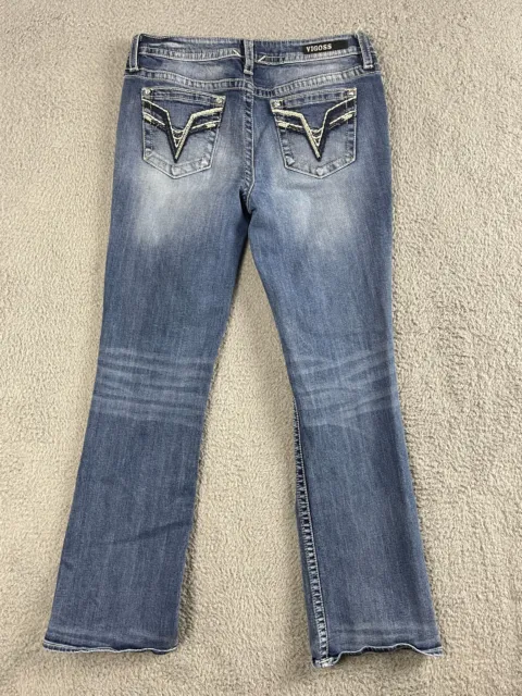 Vigoss Jeans Womens 10x33 Heritage Fit Chelsea Bootcut Blue Dark Stretch Denim