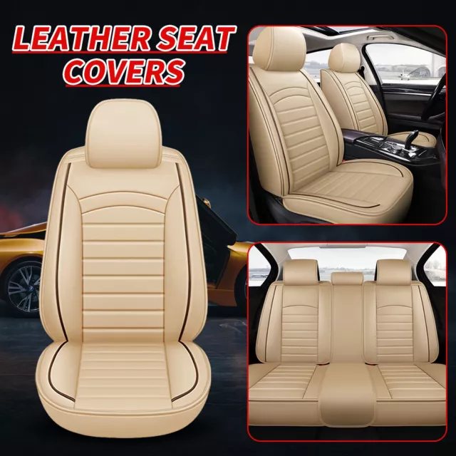 for Mazda Seat Covers 5-Seats Full Set Leather Car Front Rear Cushion Breathable