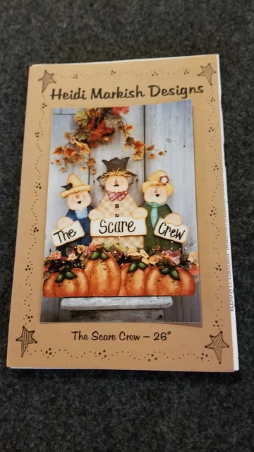 The SCARE CREW 26" de Heidi Markish Designs Patrón de Madera Pintura SIN CORTAR