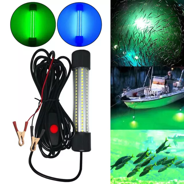 1300LM 12V Squid Prawn Underwater Fishing Light LED Stick Fish Attract Lamp