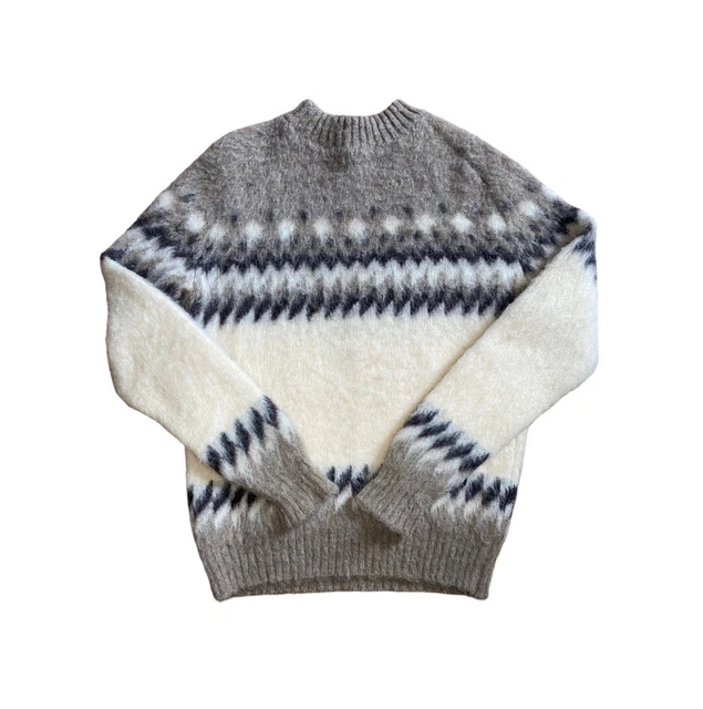 Vintage Hilda Wool Patterned Pullover Sweater Mens Sz Large Made In Iceland