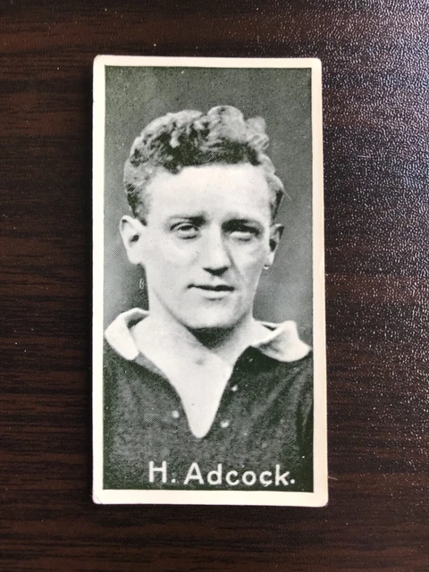 Adventure And Vanguard Football Photo Card Adcock Leicester Great Condition