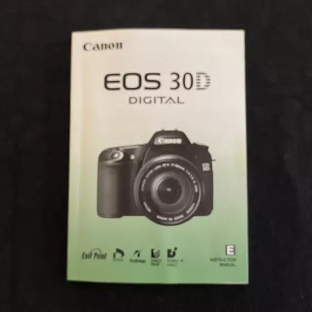 Canon EOS 30D Mark II Instructions Manual for Digital Canon Cameras EX