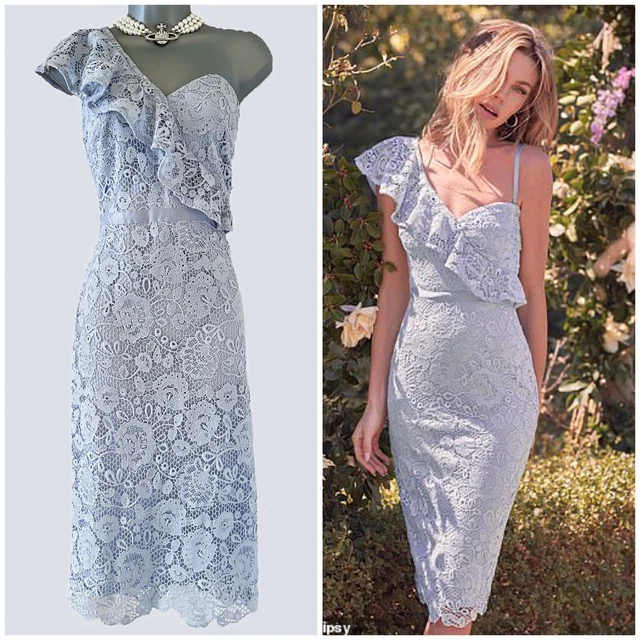 abbey clancy one shoulder dress fitted lace wedding dress BRAND NEW ABBEY CLANCY FOR LIPSY ROSE GOLD & BLACK SEQUINNED COCKTAIL