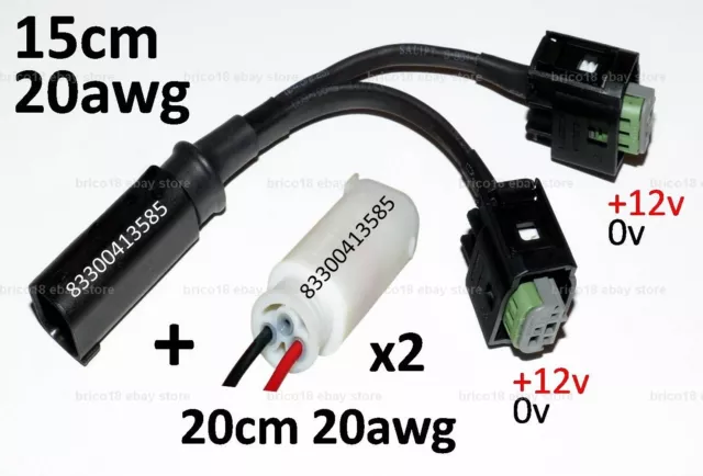 BMW Accessory Plug 15cm/20awg/2p + x2w 83300413585 - R1200 R1250 GS RT RS XR K F