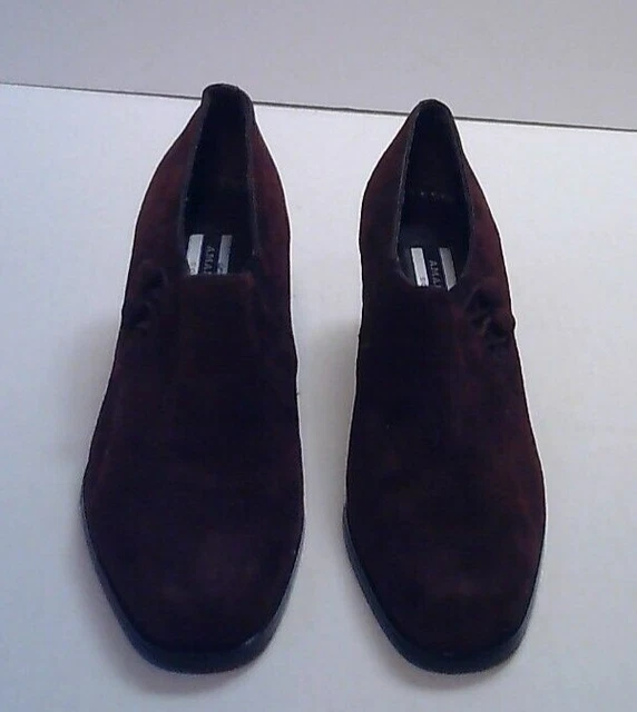 Womens Amanda Smith Soft Step Suede Burgundy Heeled Shoes 8.5 Womens Amanda Smith Soft Step Suede Burgundy Heeled Shoes 8.5
