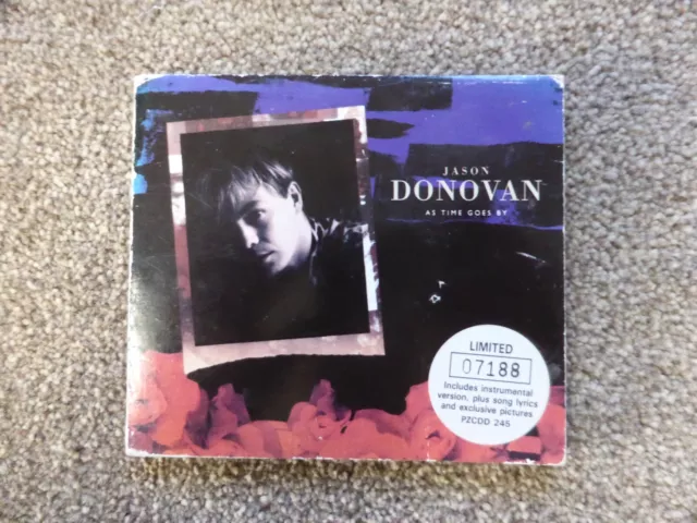 Jason Donovan As Time Goes By 1992 UK Ltd Edition CD Digipak Hülle PZCDD245