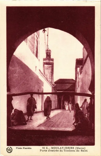 CPA AK MAROC MOULAY-IDRISS - Porte d'entrée du Tombeau du Saint (219736)