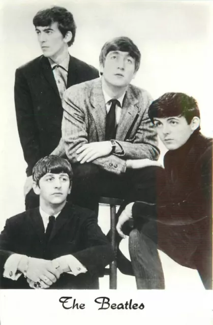 1960s Rock Music Band The Beatles RPPC Photo Postcard 21-11872