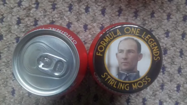 STIRLING MOSS  FORMULA ONE LEGEND BADGE  55mm  IN SIZE   F1