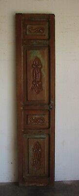 Antique Carved Single Mexican Old #92-Primitive-Rustic-19x86.5x2-Barn Door