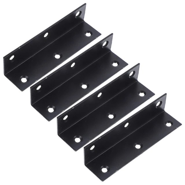 4pcs L Brackets Angle Iron Brackets Wood Shelf Brackets Right Angle L Brackets