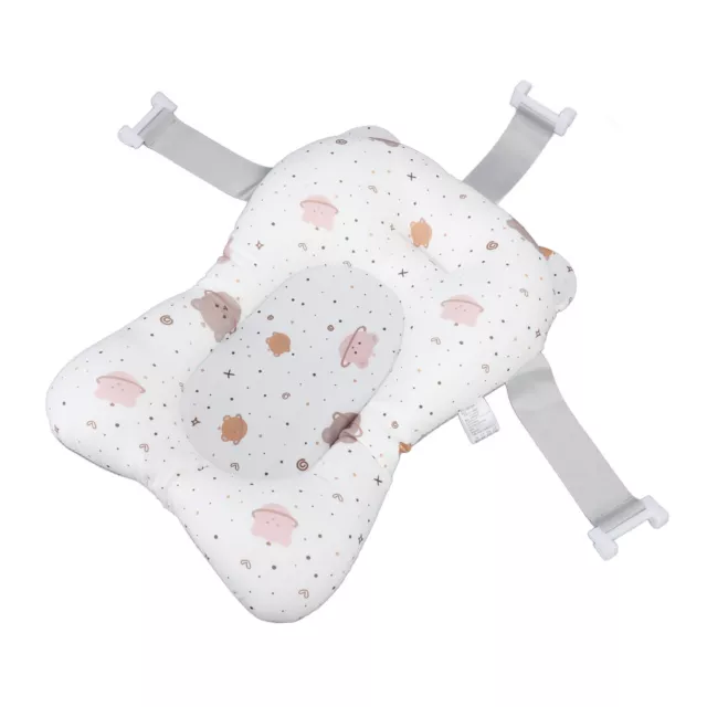 Soft Baby Bath Support Cushion Pad Cute Cartoon Bear Pattern Newborn XAA