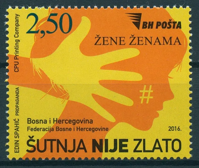 Bosnia & Herzegovina 2016 MNH Women to Women Protection 1v Set Stamps