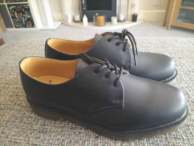 MENS DR MARTENS Industrial Royal Mail Black Leather Shoes Size UK 9 EU 43 Unworn 45.00 PicClick UK