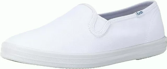 Keds Womens Champion 2K, White Canvas, Slip-On Sneakers Size 9 M